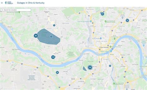 View current power outages in your area, estimated times of restoration or report an outage from the Duke Energy outage map. . Duke energy outage map cincinnati